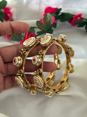 Heritage Pearl Gold Pacheli (2 Pcs)
