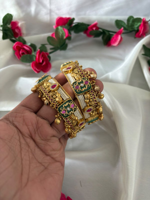 Heritage Pearl Ghungroo Kada